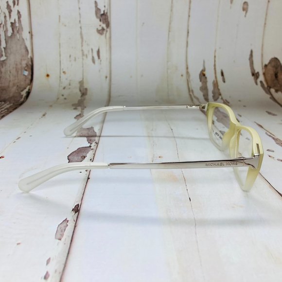 Michael Kors Rectangular Ivory Silver Eyeglasses Frames NWOT - Picture 6 of 12